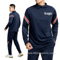 Wholesale Man Winter Half Zip Black Football Tracksuit